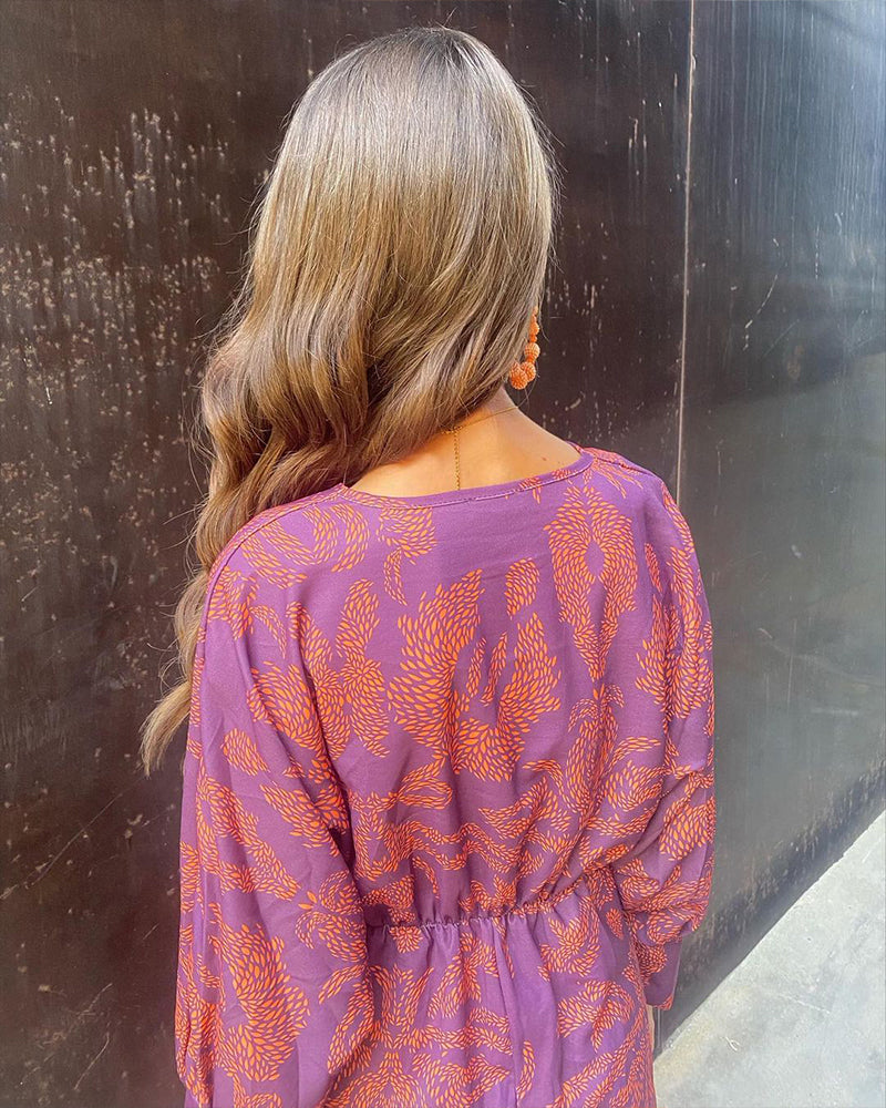 Justine | Robe Cache-Cœur Imprimée