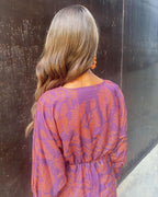 Justine | Robe Cache-Cœur Imprimée