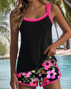 Géraldine | Tankini Gainant Fleuri