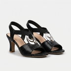 Rivaclo | Women's High Heeled Sandals – Metallic Buckle Detail
