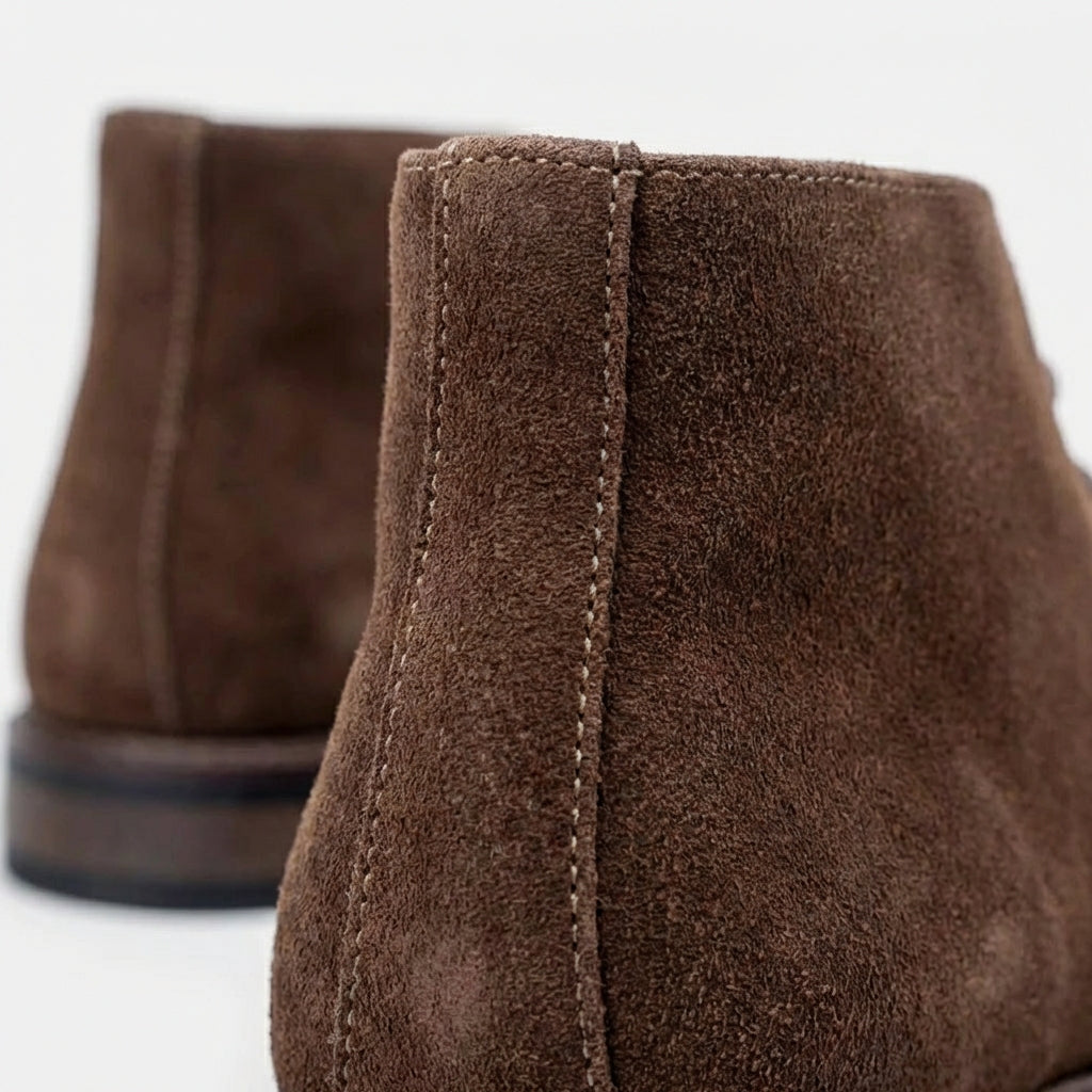 Rivaclo | Bottines chukka en cuir marron pour homme