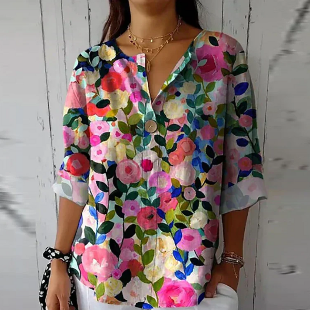 Emma | Blouse Fleurie Colorée