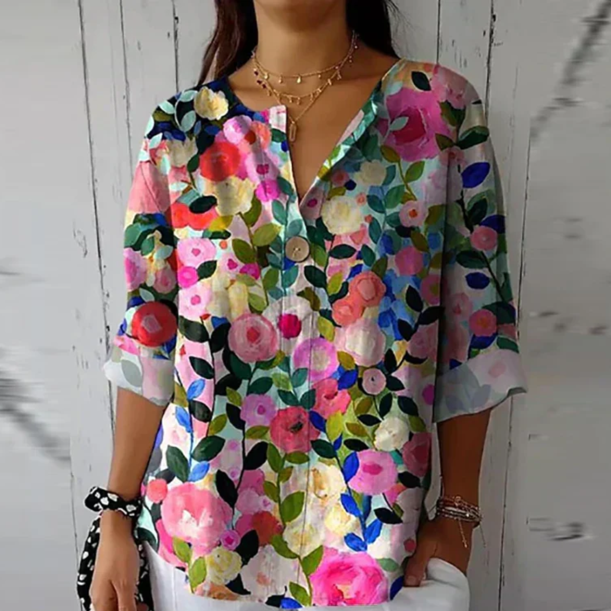 Emma | Blouse Fleurie Colorée