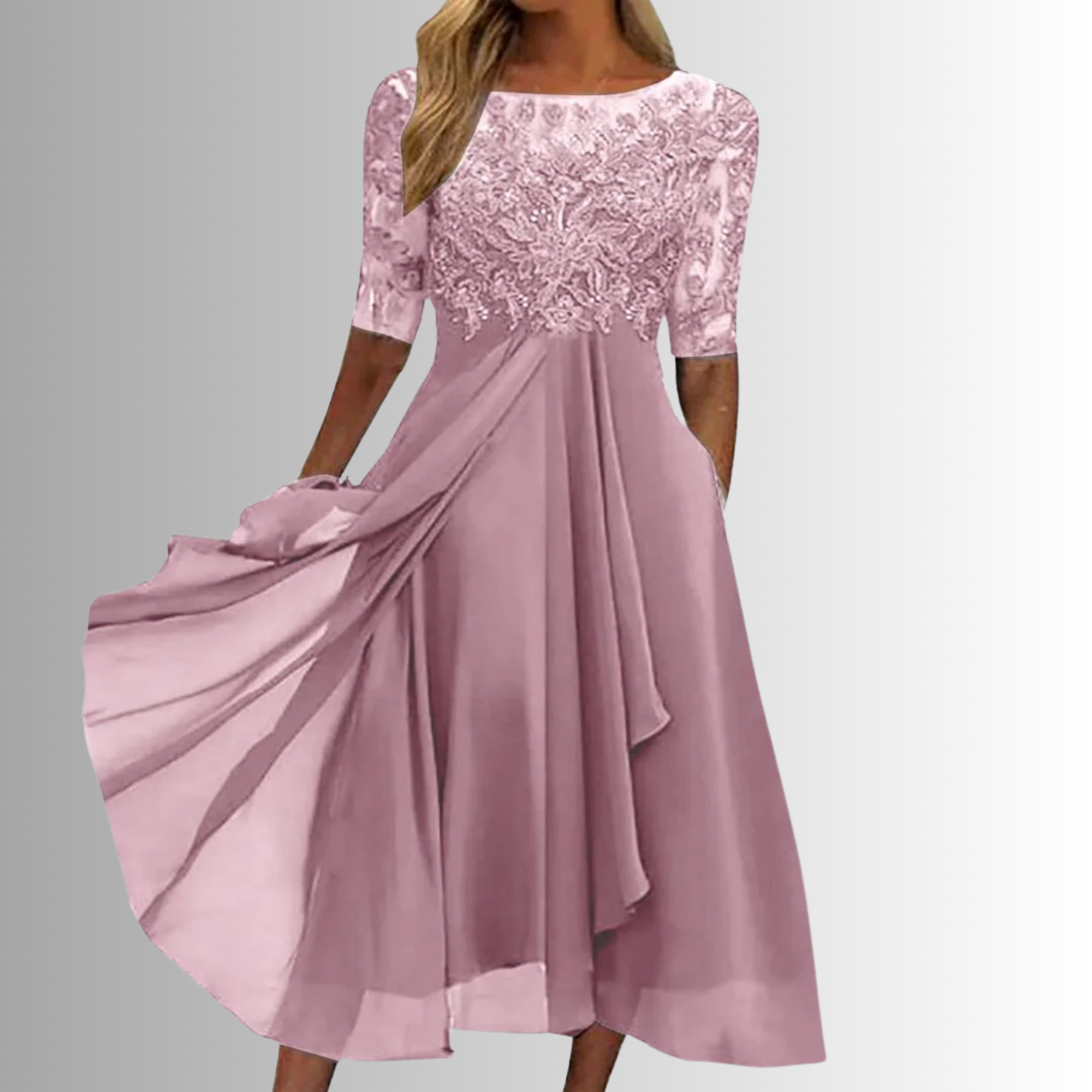 Camille | Robe Longue en Dentelle