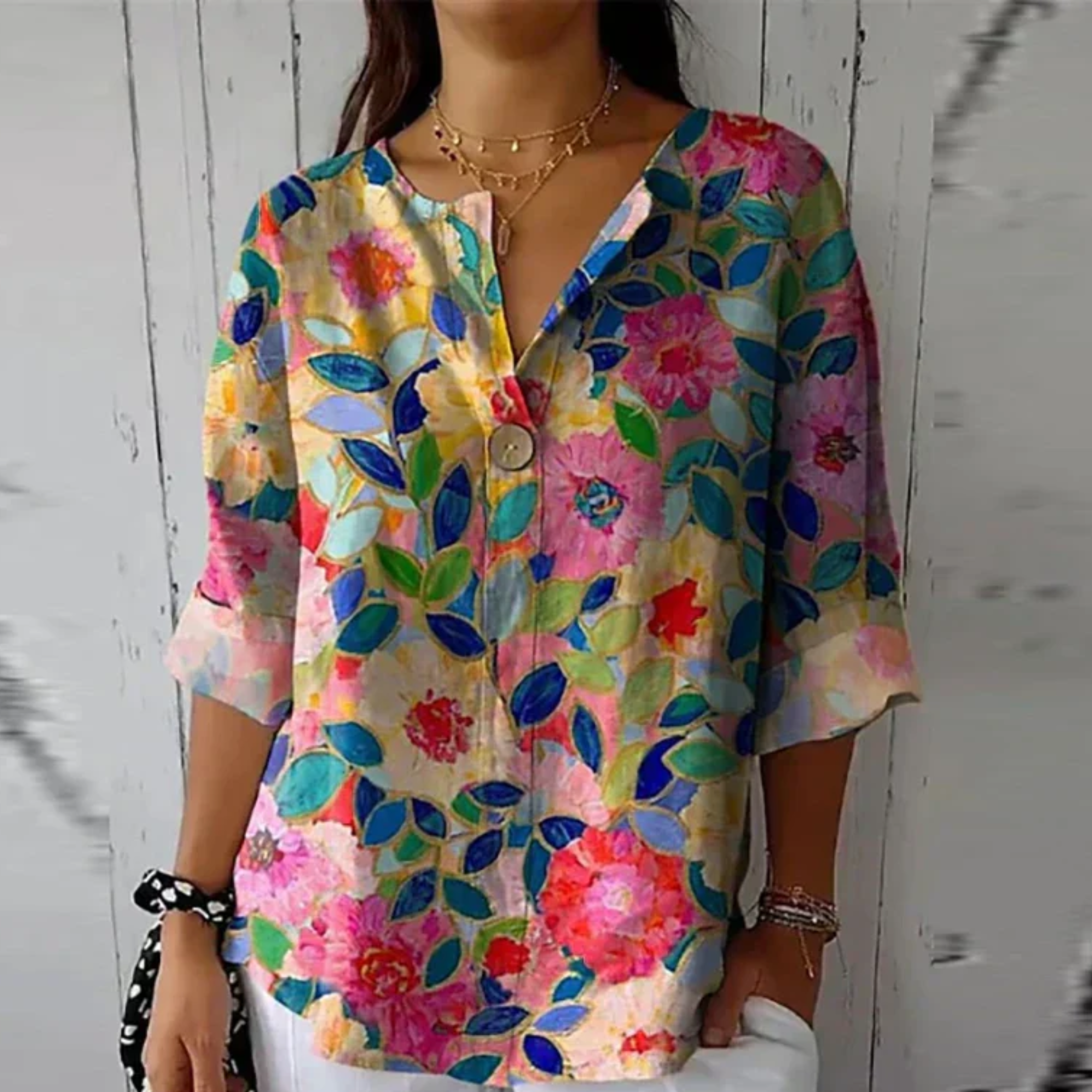 Emma | Blouse Fleurie Colorée