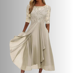 Camille | Robe Longue en Dentelle
