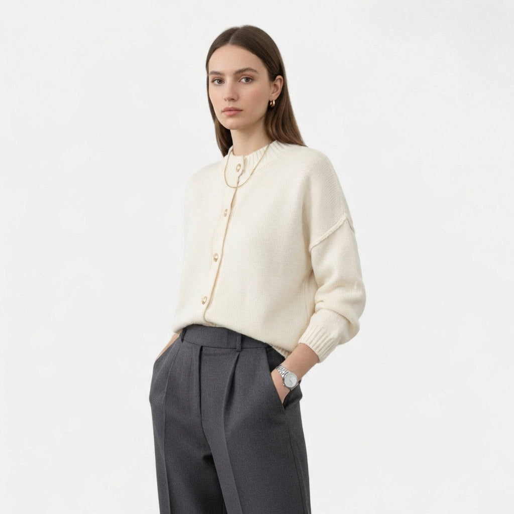 Rivaclo | Cardigan boutonné en maille pour femme