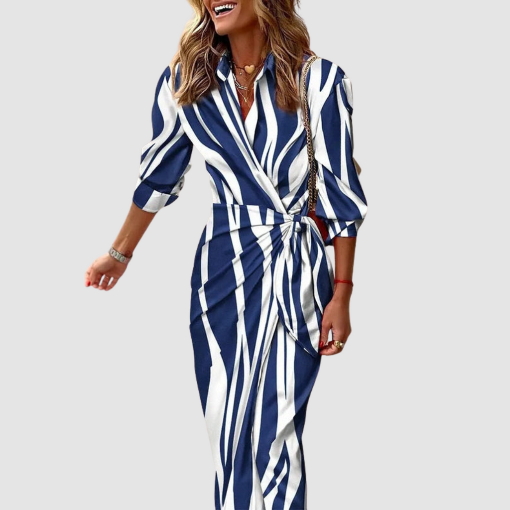 Edity | Robe Rayée Portefeuille