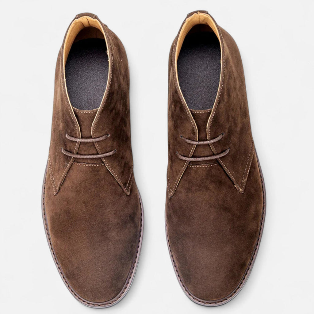 Rivaclo | Bottines chukka en cuir marron pour homme