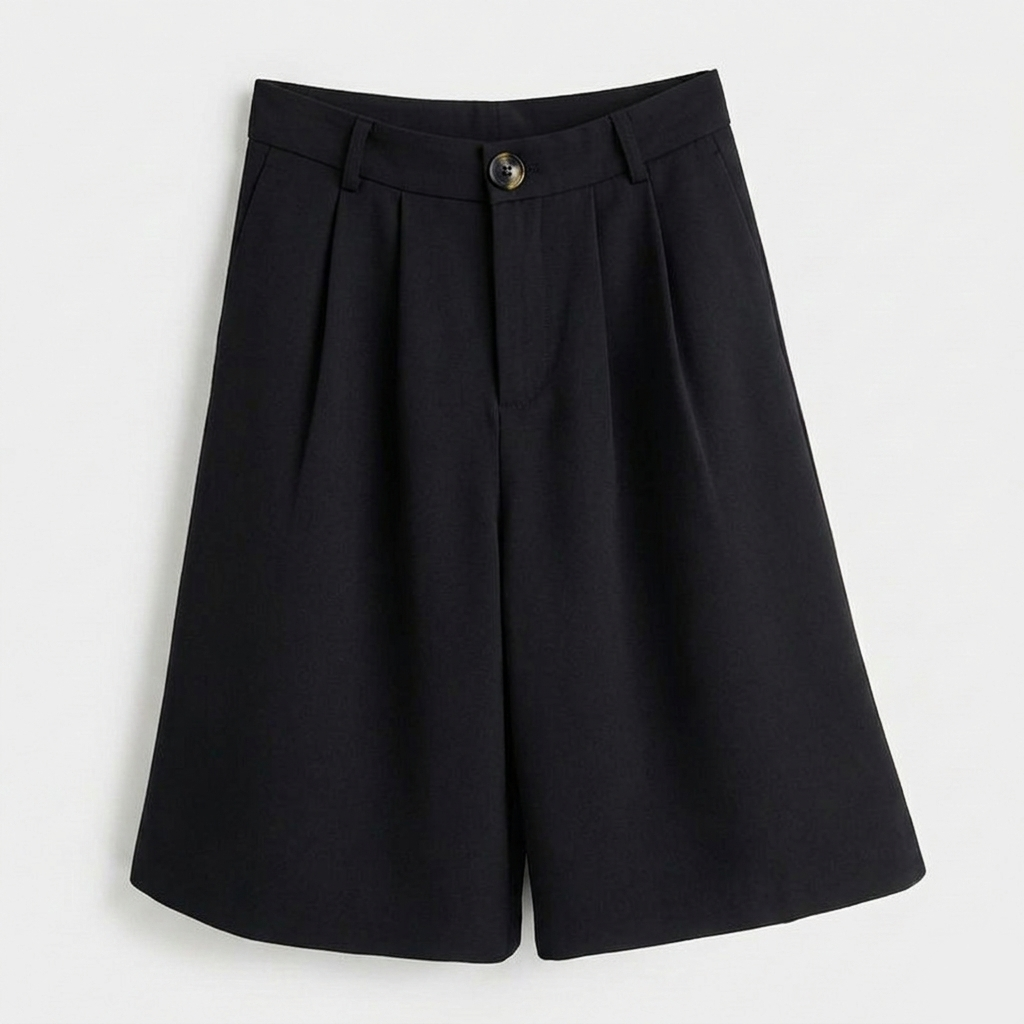 Rivaclo | Women's High-Waisted Bermuda Shorts – Wide Leg