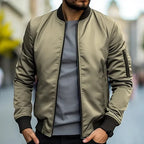 Veste bomber homme zippée coupe structurée
