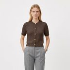 Rivaclo | Women's button cardigan – Clean layered style