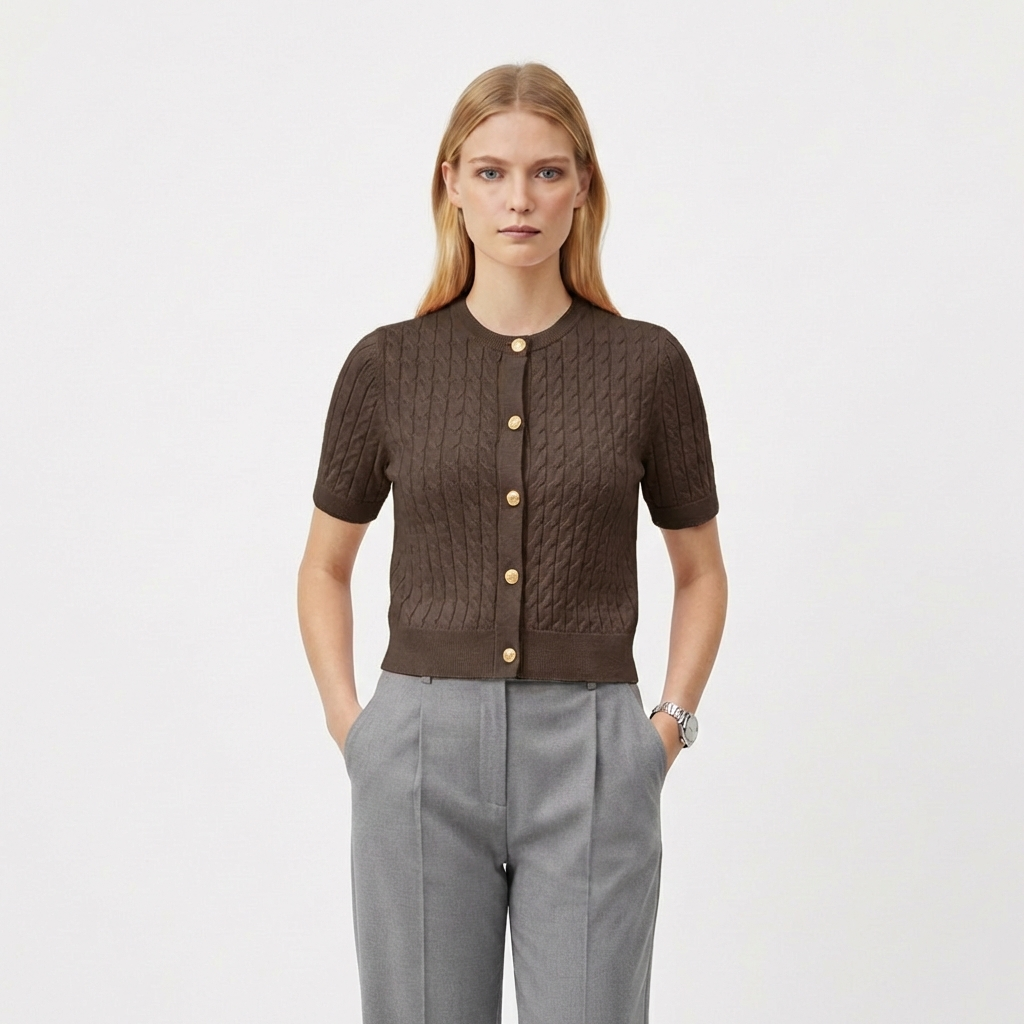 Rivaclo | Women's button cardigan – Clean layered style