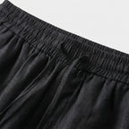 Rivaclo | Homme Ensemble Chemise Manches Longues et Pantalon – Taille Élastique Noir