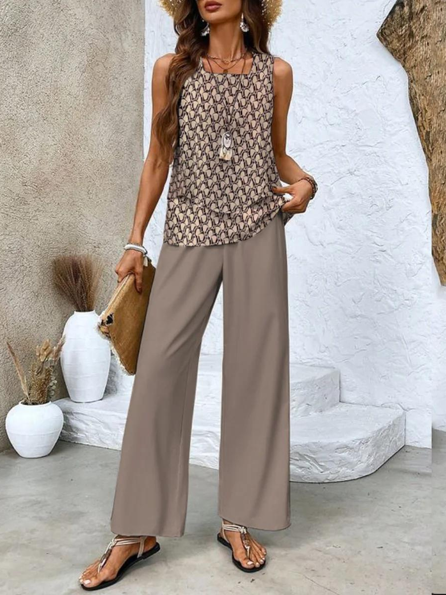 Albane | Ensemble Pantalon Fluide