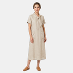 Rivaclo | Women's Short Sleeve Dress with Bow Detail – Loose Fit