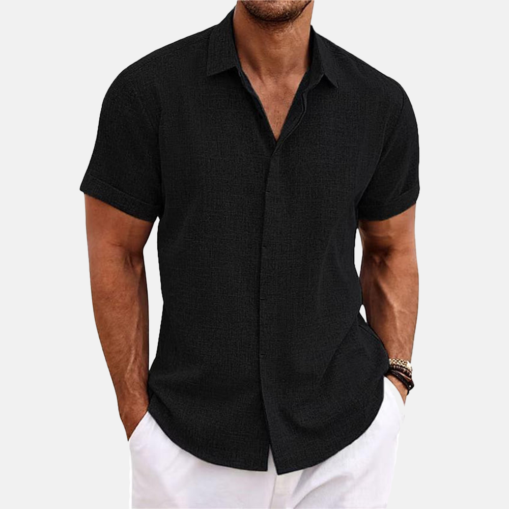 Rivaclo | Men's shirt for linen effect – modern summer style