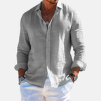 Rivaclo | Men's casual button-up shirt – linen style