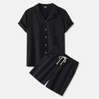 Rivaclo | Men's two-piece set – short sleeve shirt and shorts