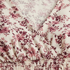 Rivaclo | Women's Printed Maxi Dress – V-Neck with Ruffled Sleeves