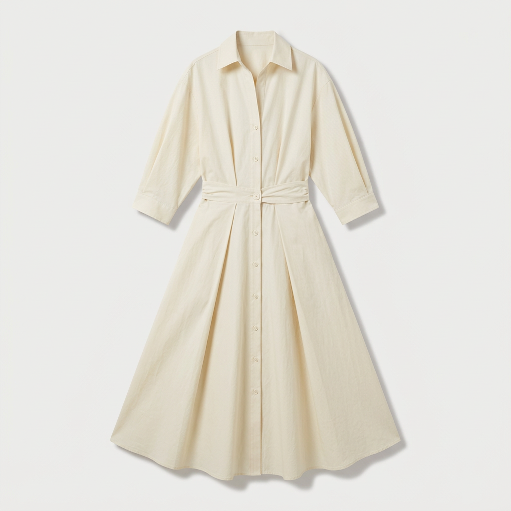 Rivaclo | Femme Robe Maxi à Col V – Motif à Pois