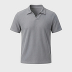 Rivaclo | Men's open collar polo – fitted short sleeves