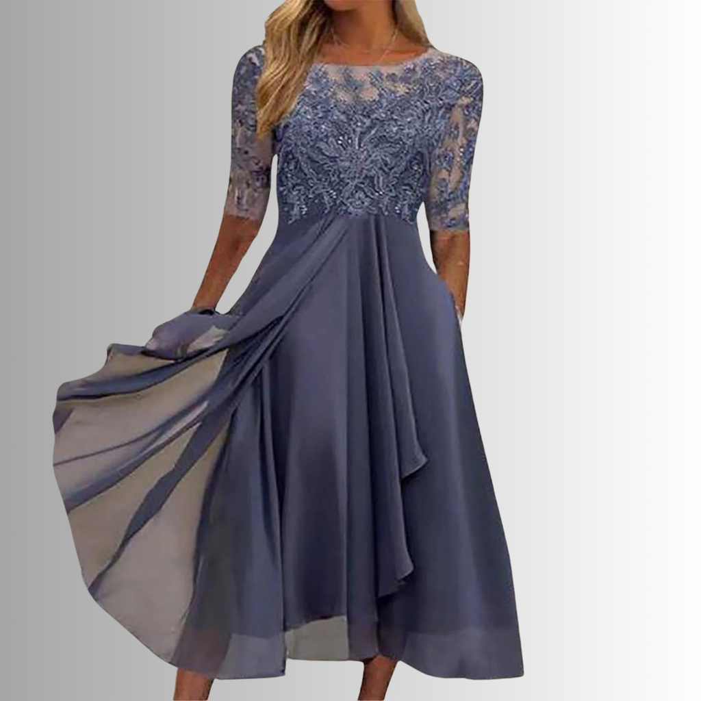 Camille | Robe Longue en Dentelle