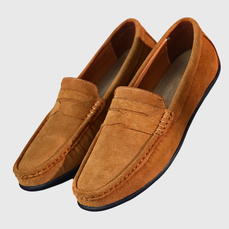 Mocassins femme orthopédiques semelle souple — Taupe