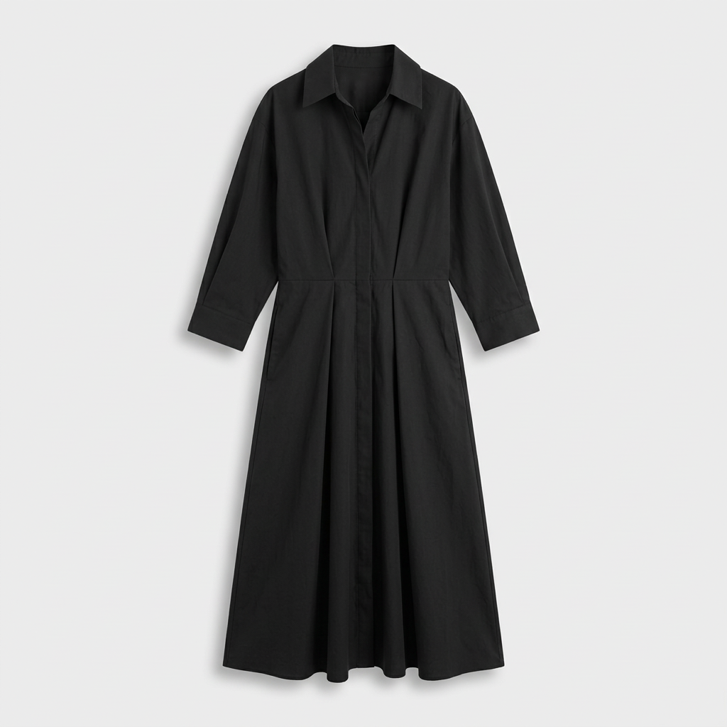 Rivaclo | Femme Robe Maxi à Col V – Motif à Pois