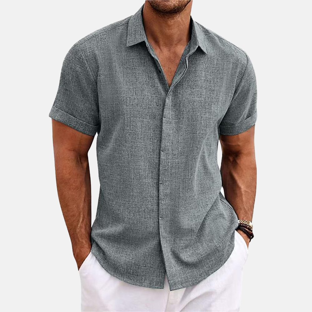Rivaclo | Men's shirt for linen effect – modern summer style