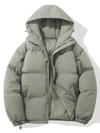 Doudoune femme à capuche matelassée hiver — Gris
