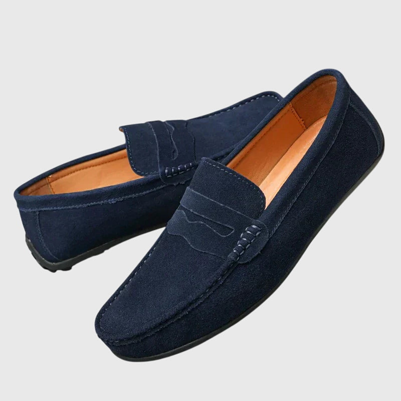 Mocassins femme orthopédiques semelle souple — Marine