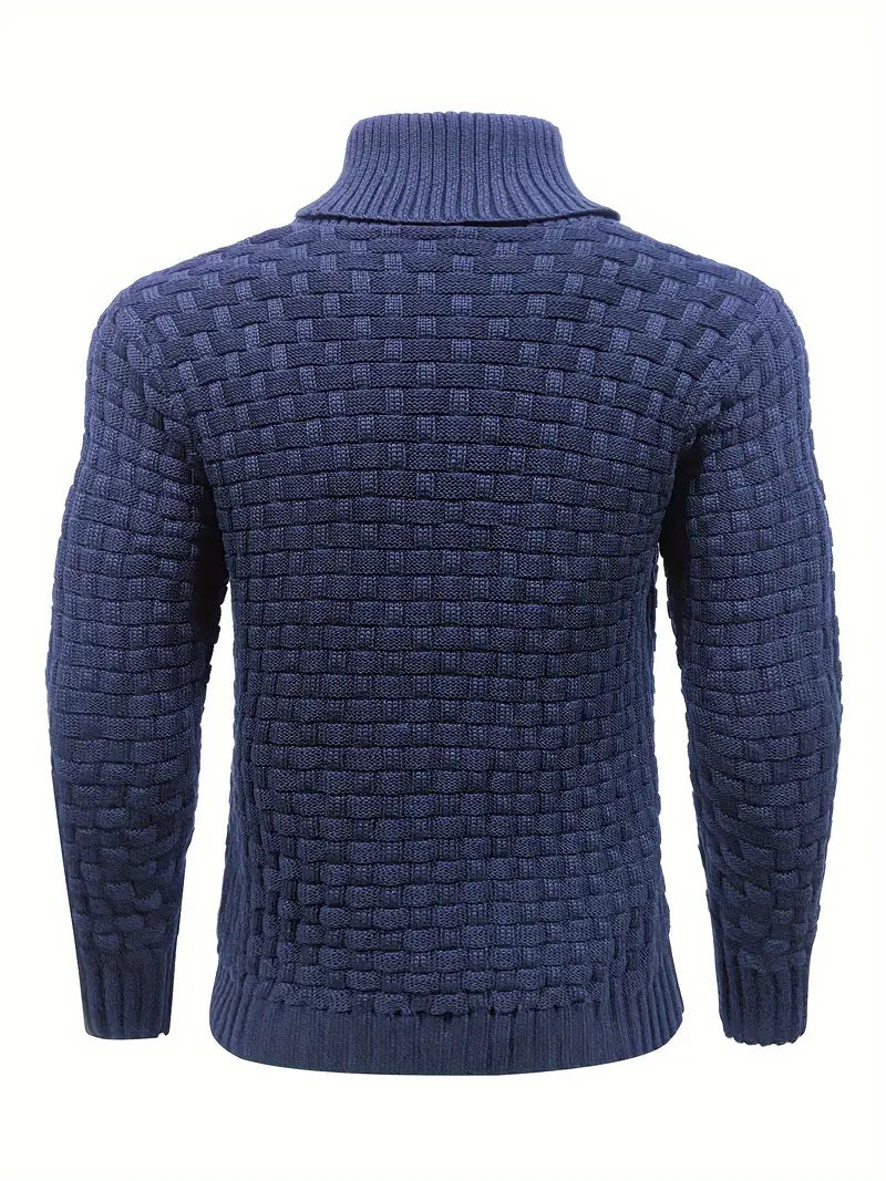 Pull homme maille chaude col rond quotidien