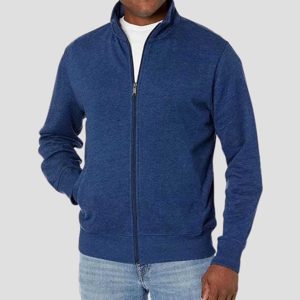 Veste homme printemps légère zippée ville — Bleu