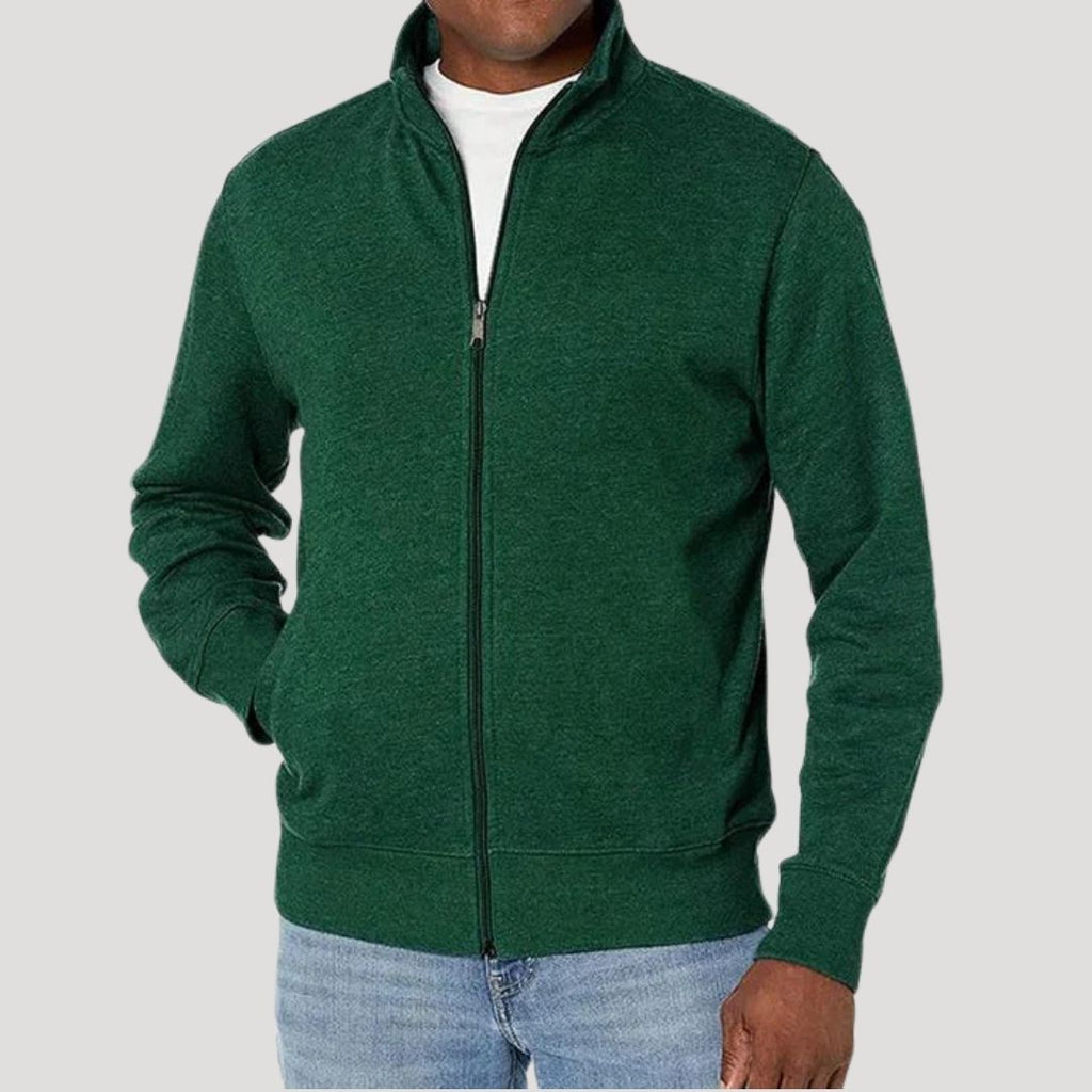 Veste homme printemps légère zippée ville — Vert