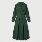Rivaclo | Femme Robe Maxi à Col V – Motif à Pois