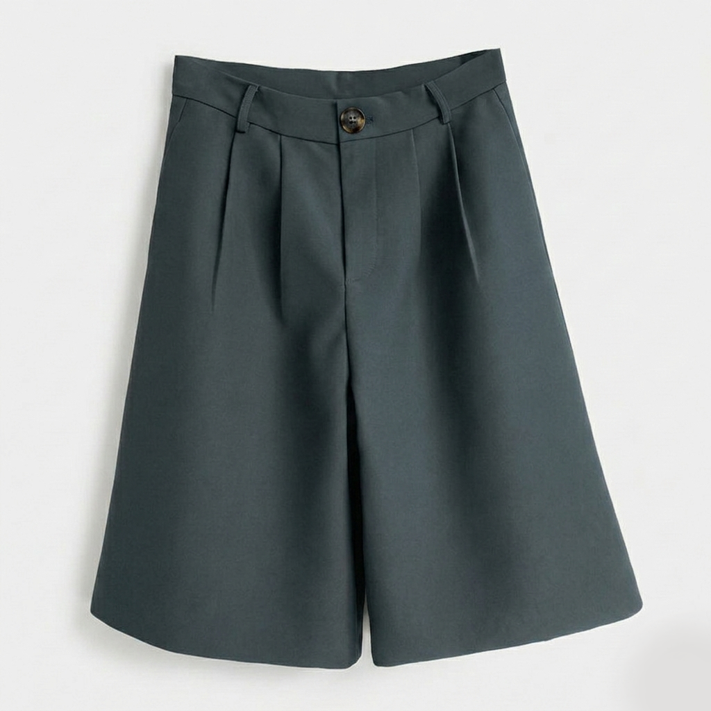 Rivaclo | Women's High-Waisted Bermuda Shorts – Wide Leg