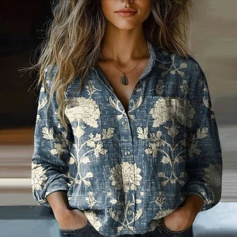 Océane | Blouse Bohème Rouge