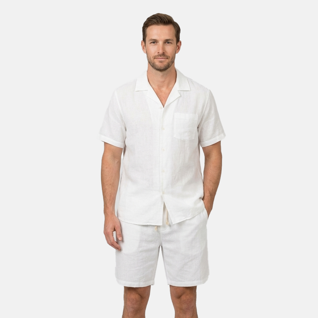 Rivaclo | Men's two-piece set – short sleeve shirt and shorts