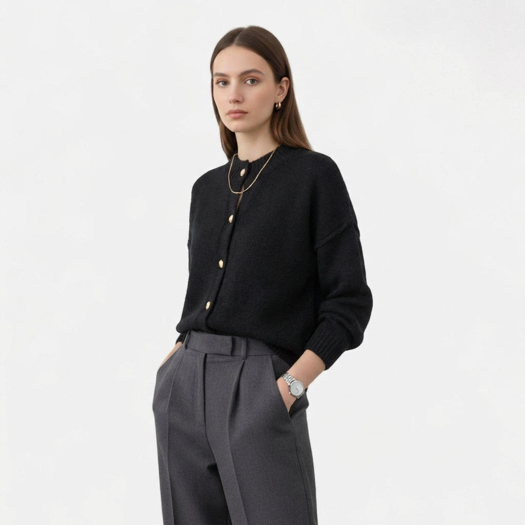 Rivaclo | Cardigan boutonné en maille pour femme