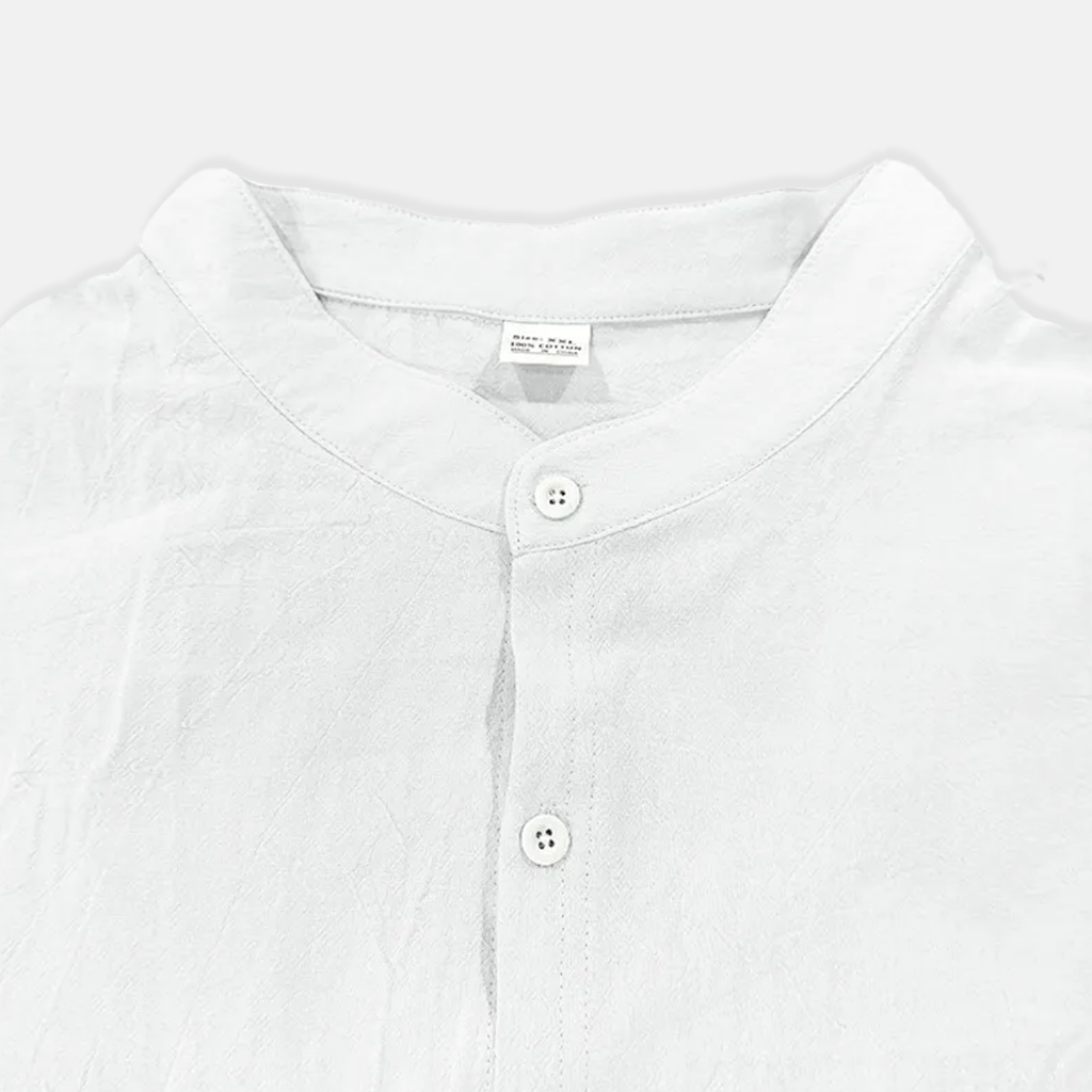 Rivaclo | Men's fitted shirt – mandarin collar long sleeves