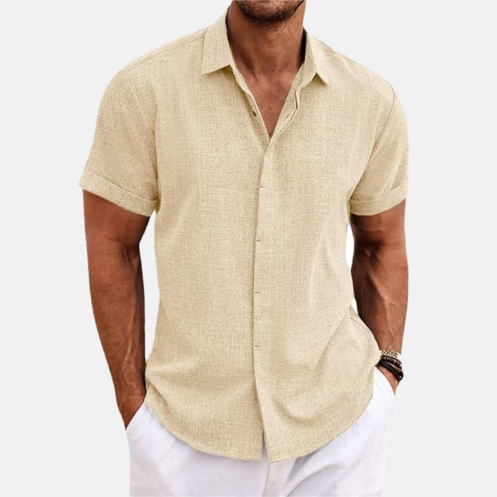 Rivaclo | Men's shirt for linen effect – modern summer style