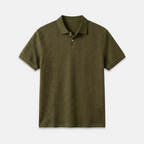 Rivaclo | Men's buttoned collar polo – short sleeves classic fit