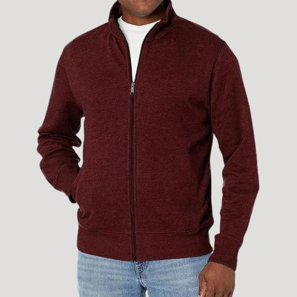 Veste homme printemps légère zippée ville — Rouge