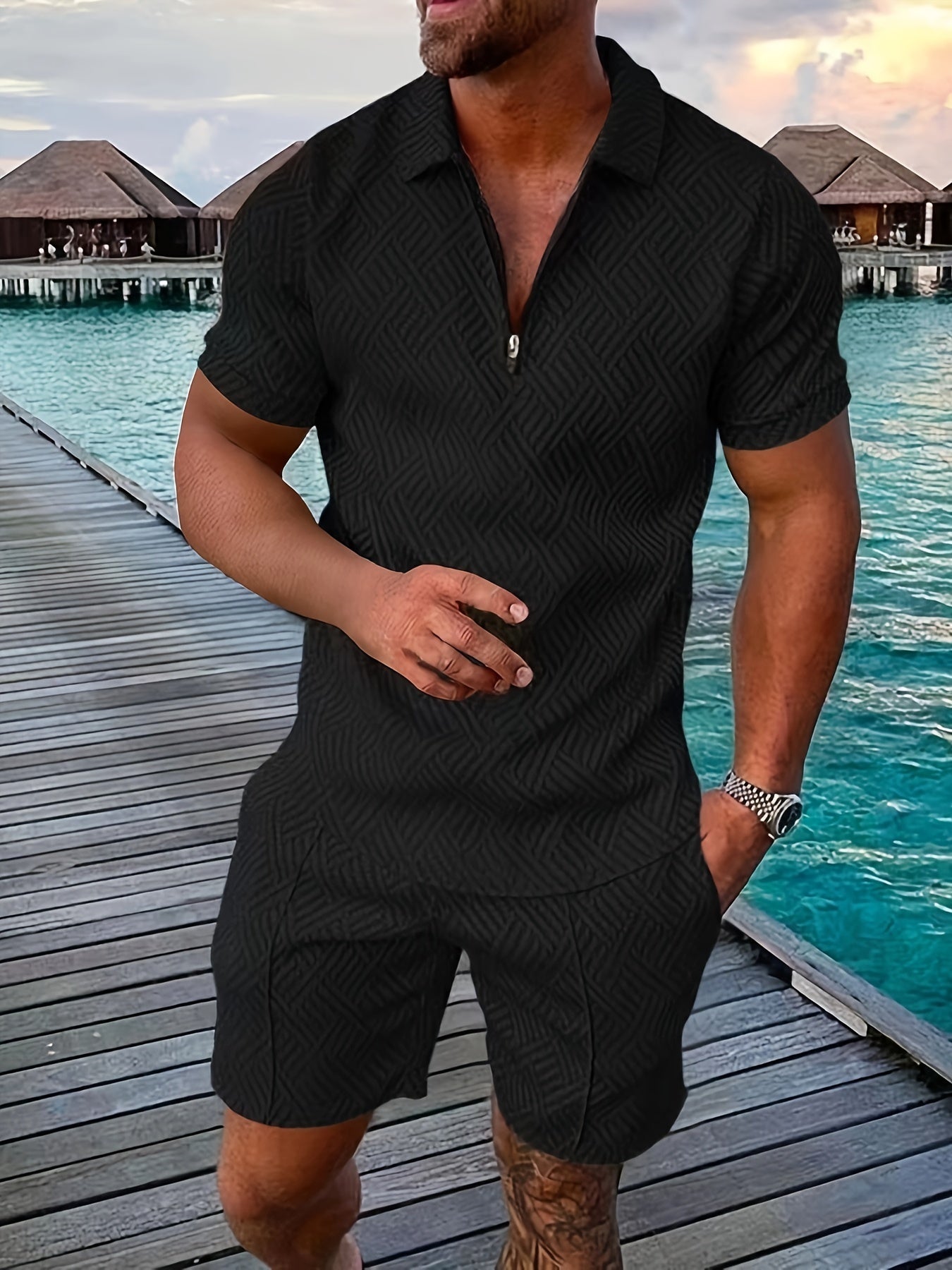 Bruno | Ensemble Chemise Short Homme