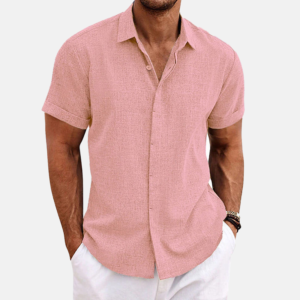 Rivaclo | Men's shirt for linen effect – modern summer style