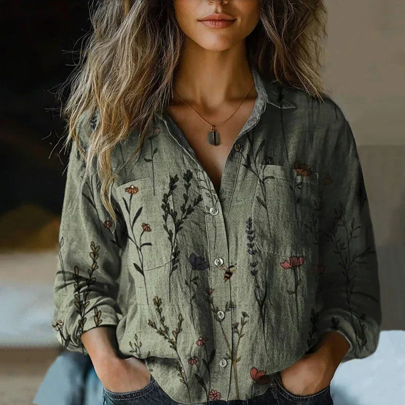 Océane | Blouse Bohème Rouge