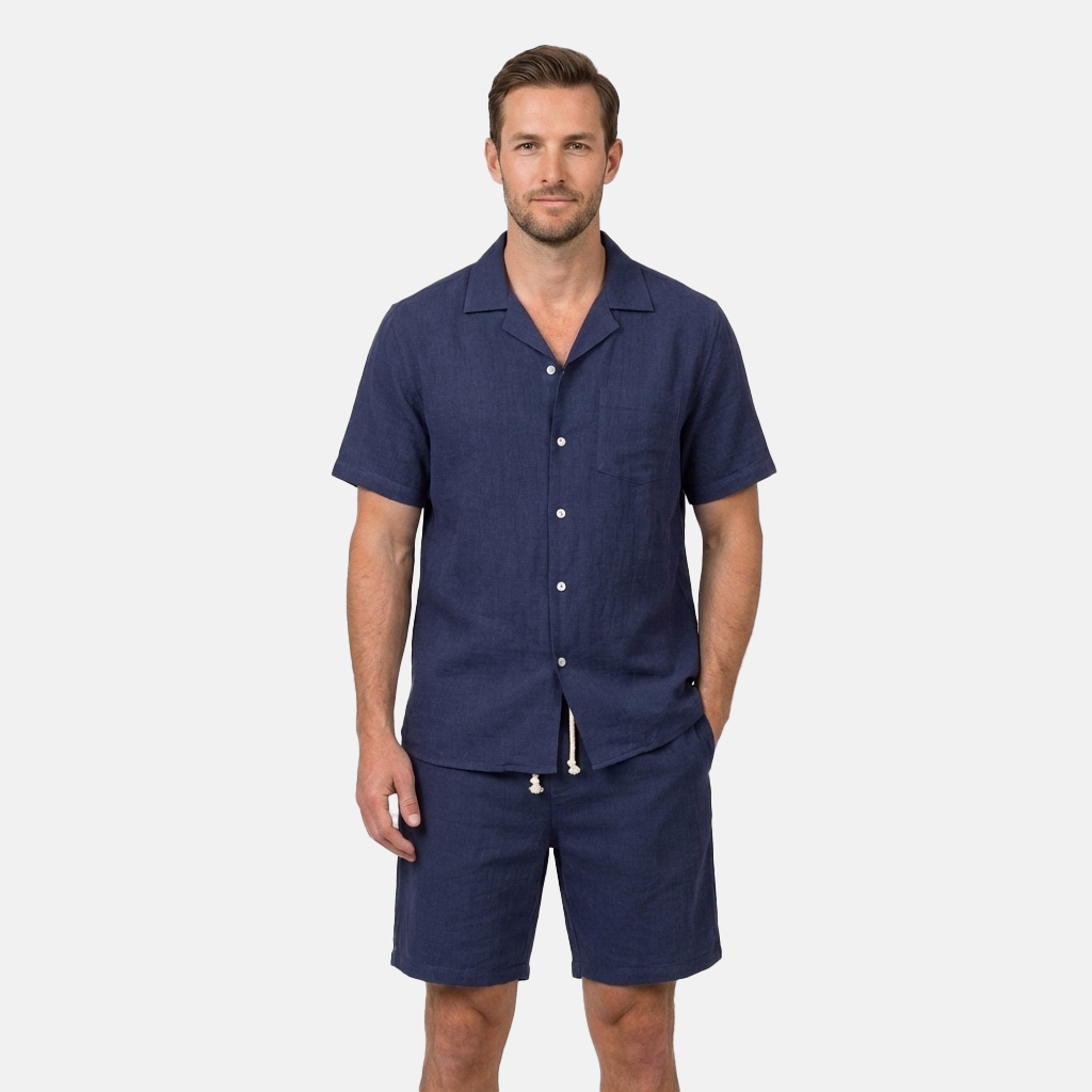 Rivaclo | Men's two-piece set – short sleeve shirt and shorts