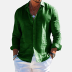 Rivaclo | Men's casual button-up shirt – linen style