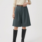 Rivaclo | Women's High-Waisted Bermuda Shorts – Wide Leg